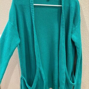 Large American Eagle Outfitters Blue Cardigan with pockets